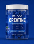 Riva Creatine Gummies, blue raspberry, 120 gummies