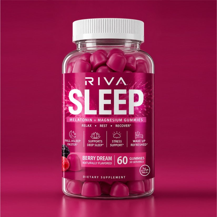 Riva Sleep Gummies, berry dream, 60 gummies